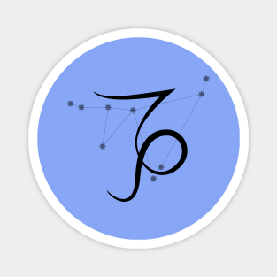 Capricorn - Zodiac Sign Symbol and Constellation Magnet